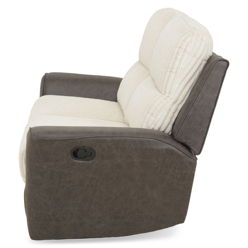 ARKANSAS Canapea 2 locuri, 2 reclinere manuale, stofă