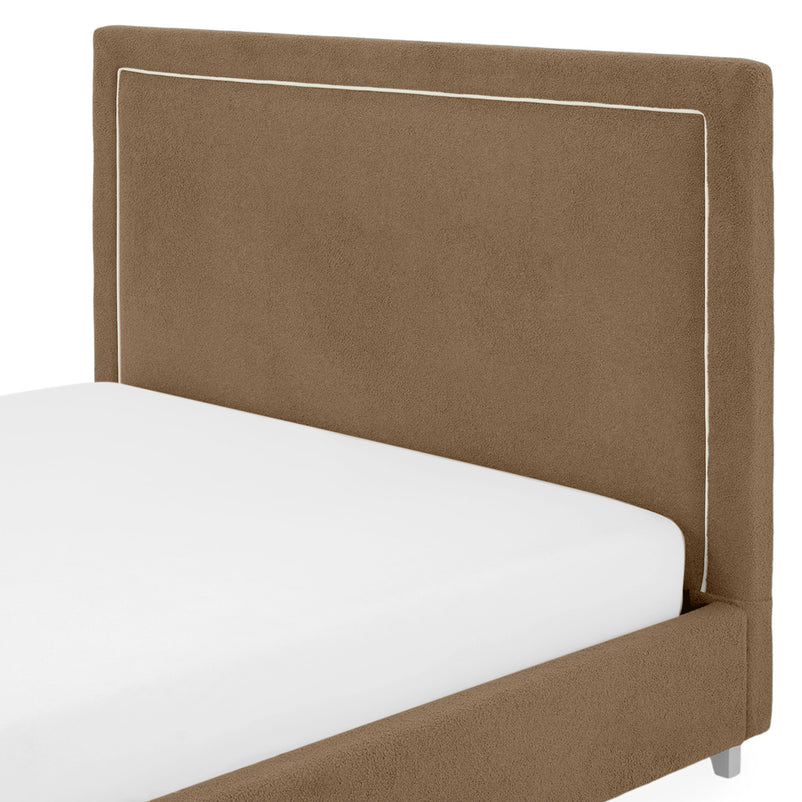 KOLLE Pat tapițat, 160x200cm, somieră și ladă depozitare incluse