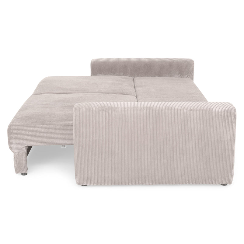 MELUN Canapea extensibilă, 3 locuri, ladă depozitare, stofă