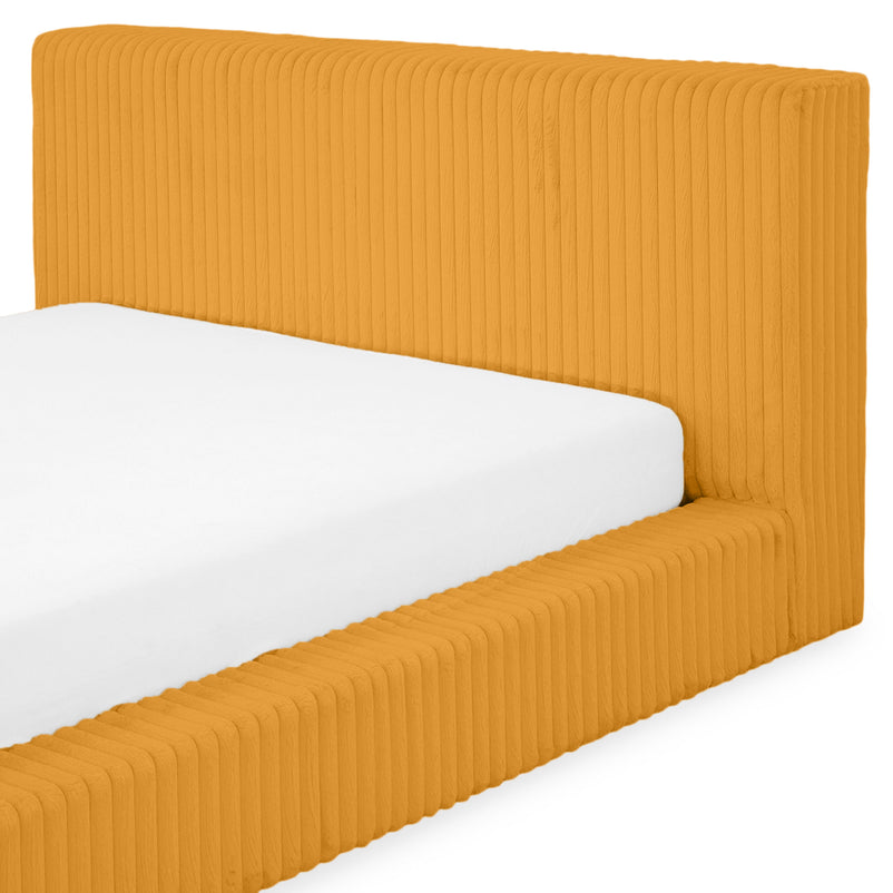 NORDEND Pat tapițat, 160x200cm, somieră rabatabilă și ladă incluse