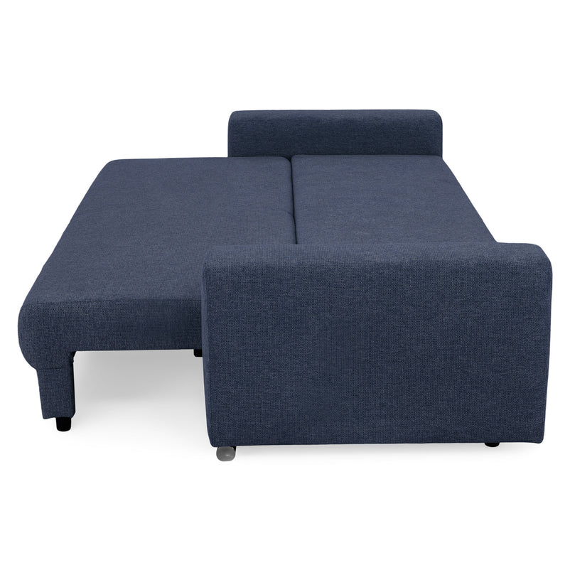 ANTONY Canapea extensibilă, 3 locuri, ladă depozitare, stofă