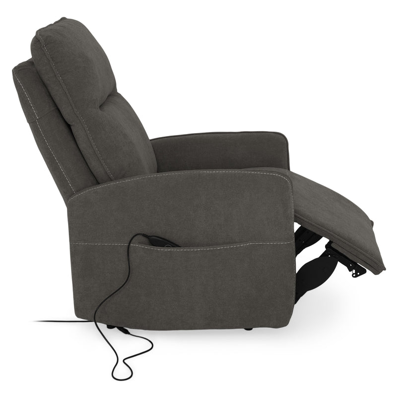 LONOKE Fotoliu, recliner și masaj, stofă