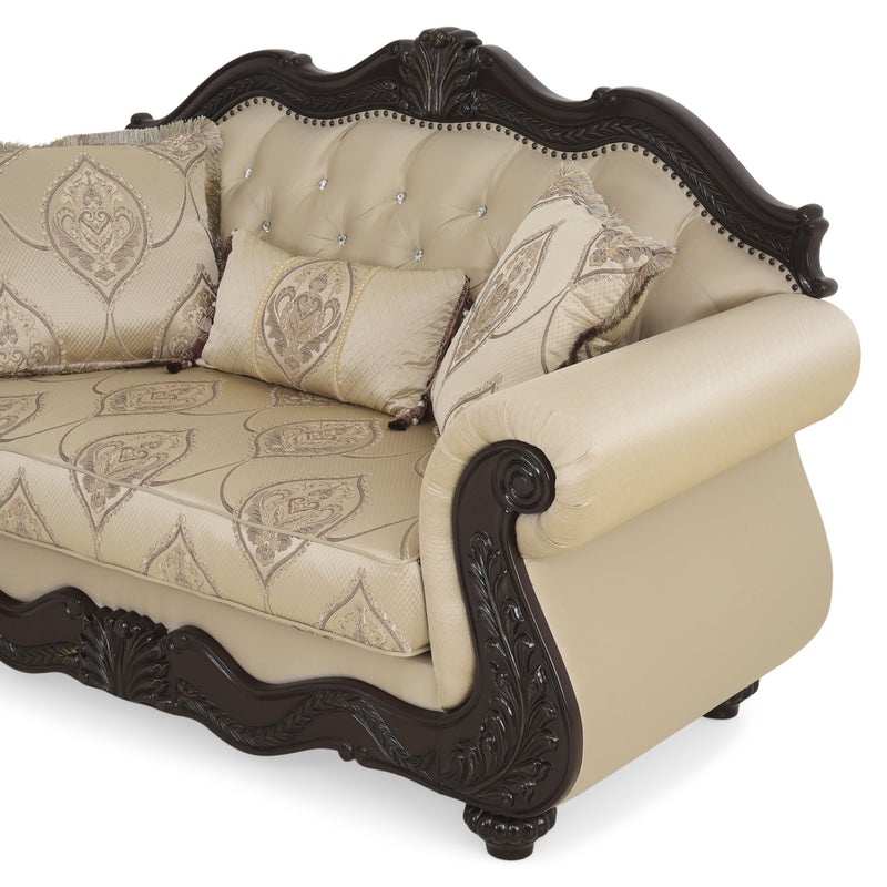 WINDSOR Canapea 2 locuri, 3 perne decorative incluse, stofă