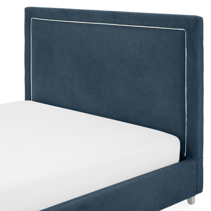 KOLLE Pat tapițat, 160x200cm, somieră și ladă depozitare incluse