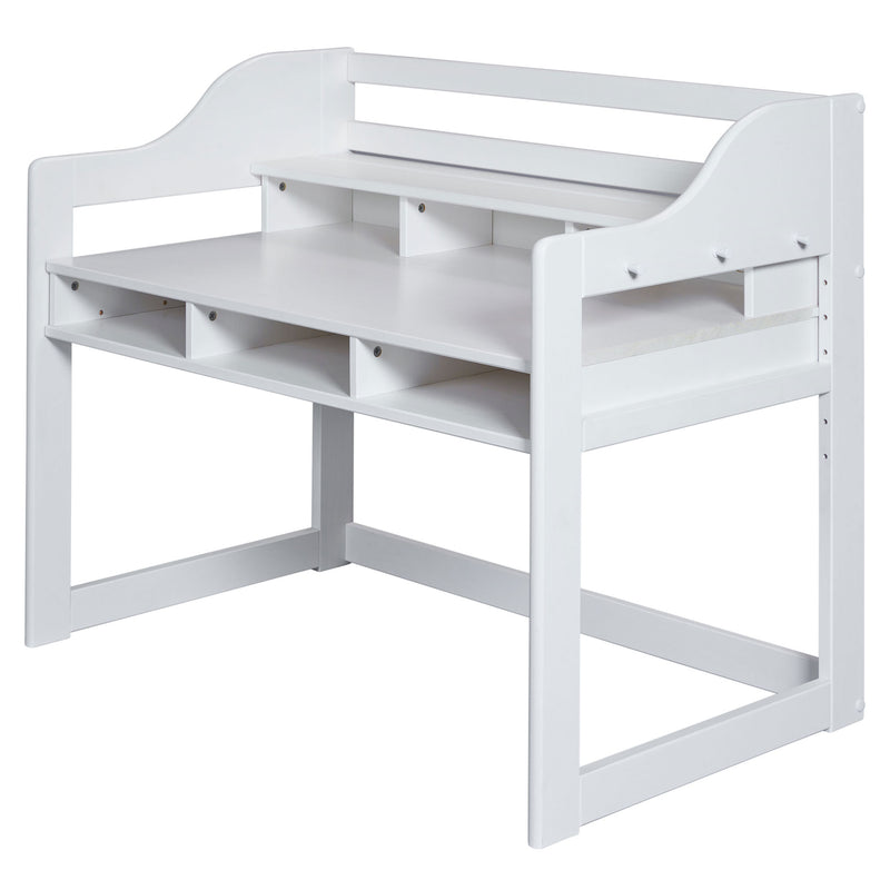 WOODY Birou copii, înălțime reglabilă