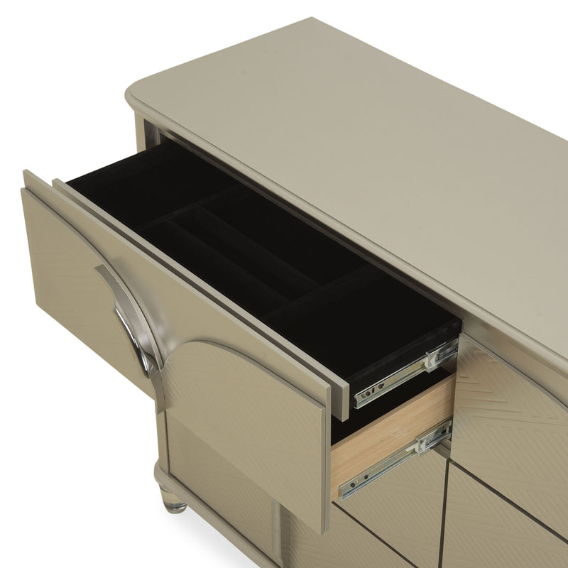 LINDELL Comodă 6 sertare