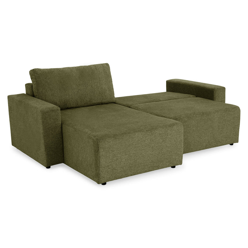 FRIDO Colțar extensibil, șezlong interschimbabil, ladă depozitare, stofă