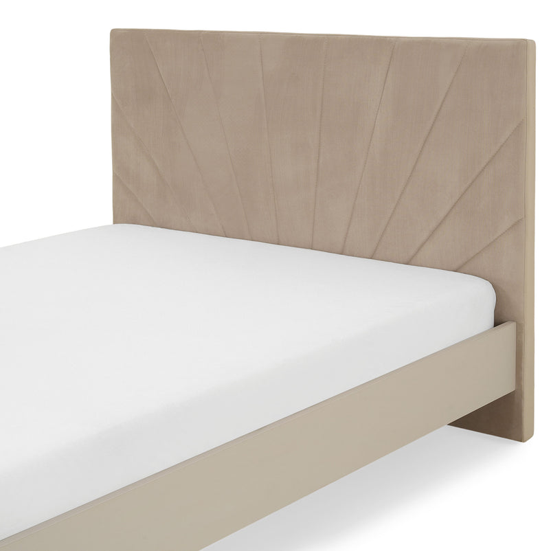 RING Pat cu tăblie tapițată, 160x200cm, somieră inclusă