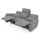 BARTON Canapea 3 locuri, 2 reclinere electrice, stofă
