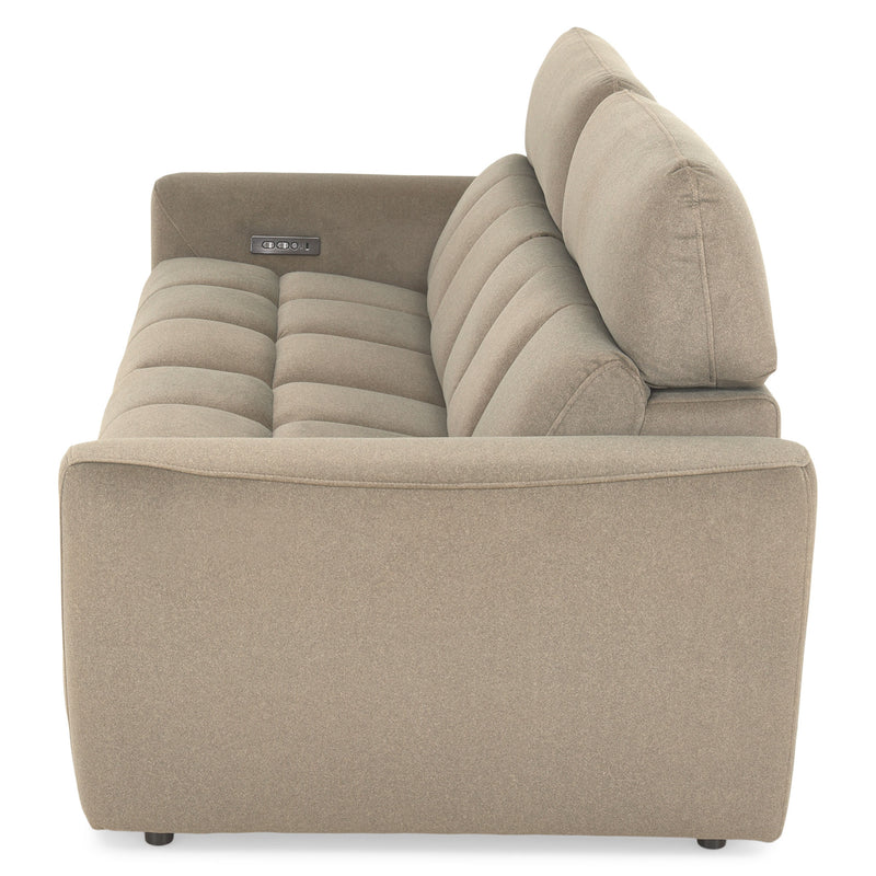 WISNER Canapea 3 locuri, 2 reclinere electrice, mecanism electric tetiere, stofă