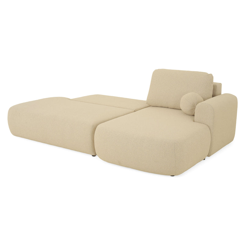 LAON Colțar extensibil, șezlong stânga/dreapta și ladă depozitare, stofă