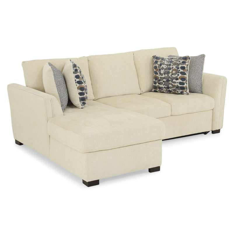 ASCOLI Colțar extensibil, șezlong stânga/dreapta, 4 perne decor incluse, stofă