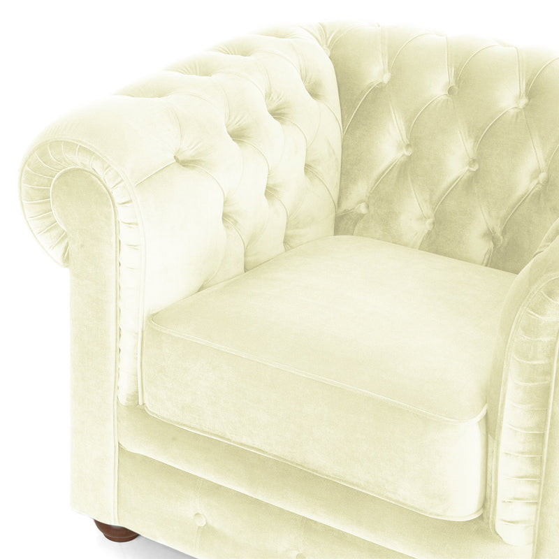 CHESTERFIELD Fotoliu, stofă - Articol resigilat