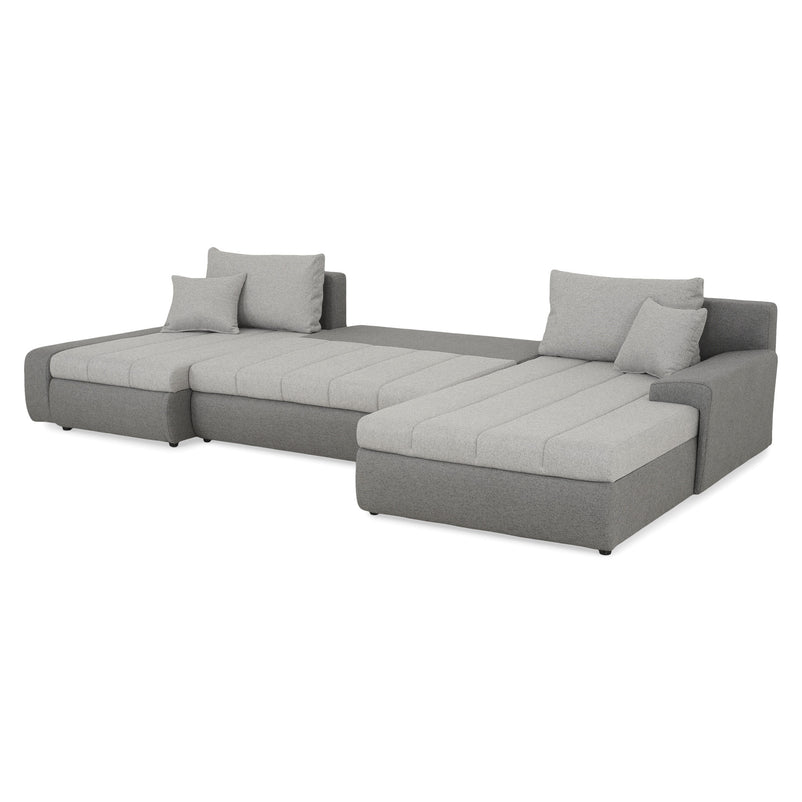 AURA Ansamblu colț extensibil stânga/dreapta, stofă