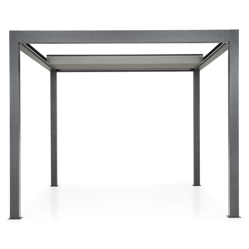 ROSARIO Pergolă bioclimatică motorizată cu acoperiș retractabil