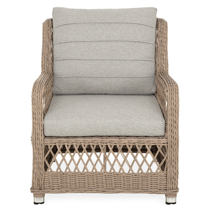 COSETTE Set mobilier terasă/grădină, 2 fotolii, 2 taburete, canapea și masă