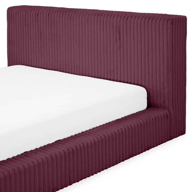 NORDEND Pat tapițat, 160x200cm, somieră rabatabilă și ladă incluse