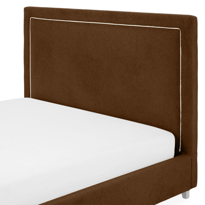 KOLLE Pat tapițat, 160x200cm, somieră și ladă depozitare incluse