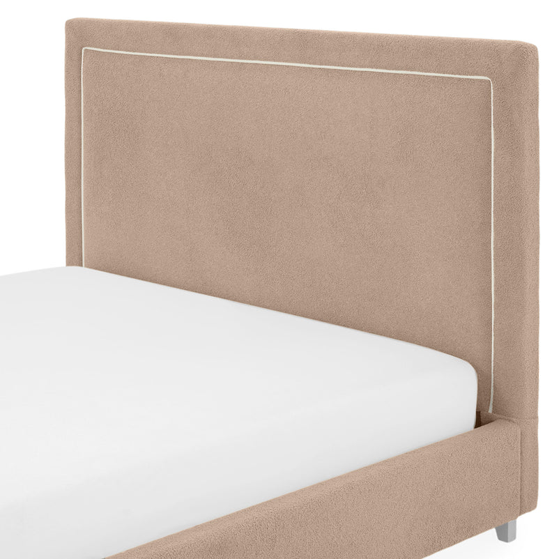 KOLLE Pat tapițat, 160x200cm, somieră și ladă depozitare incluse