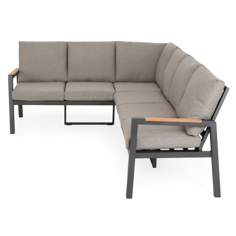 TREINTA Set mobilier terasă/grădină, colțar și masă