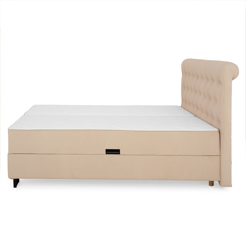 FIONA Pat tapițat, saltea și spatiu depozitare incluse - Articol resigilat