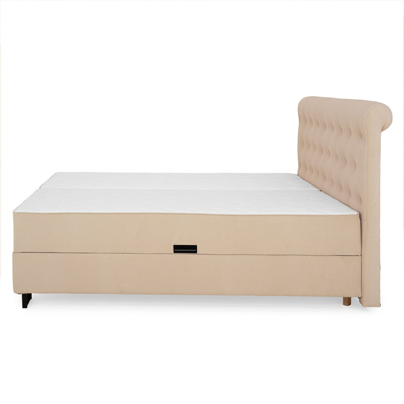 FIONA Pat tapițat, saltea și spatiu depozitare incluse - Articol resigilat