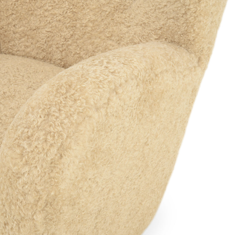 ANDERSON Fotoliu,  imitație blană