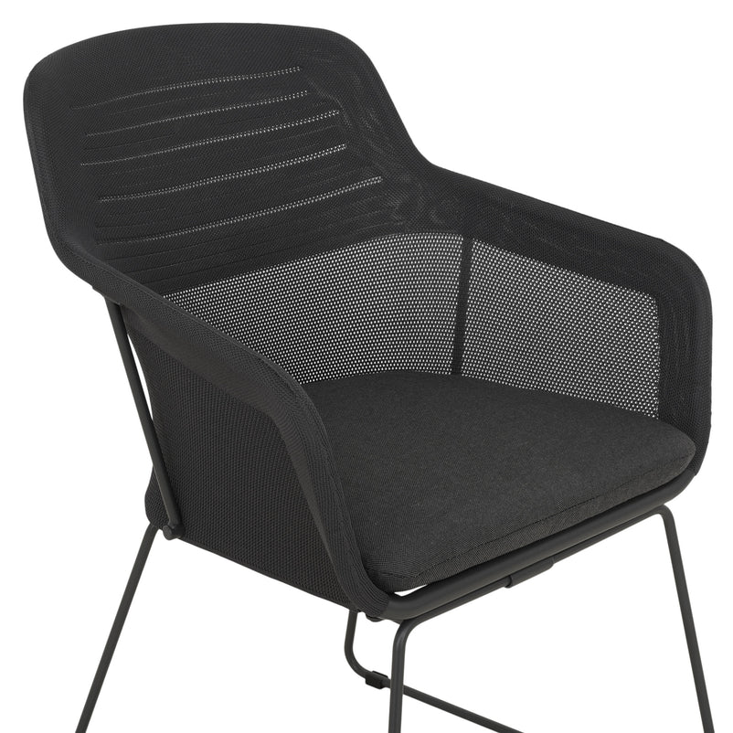 BEZIER Set mobilier terasă/grădină, 4 scaune