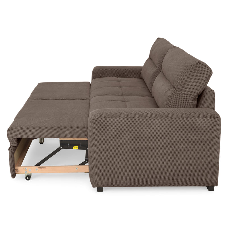 WIDE Canapea extensibilă, 4 locuri, stofă