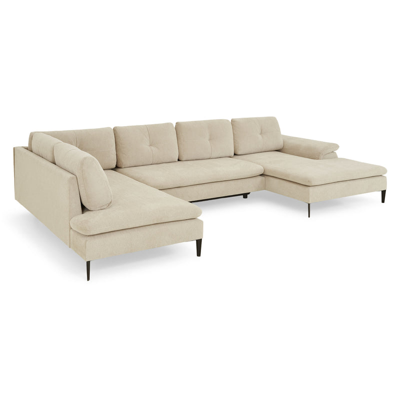 LAVRIK Colțar extensibil, șezlong stânga/dreapta, stofă