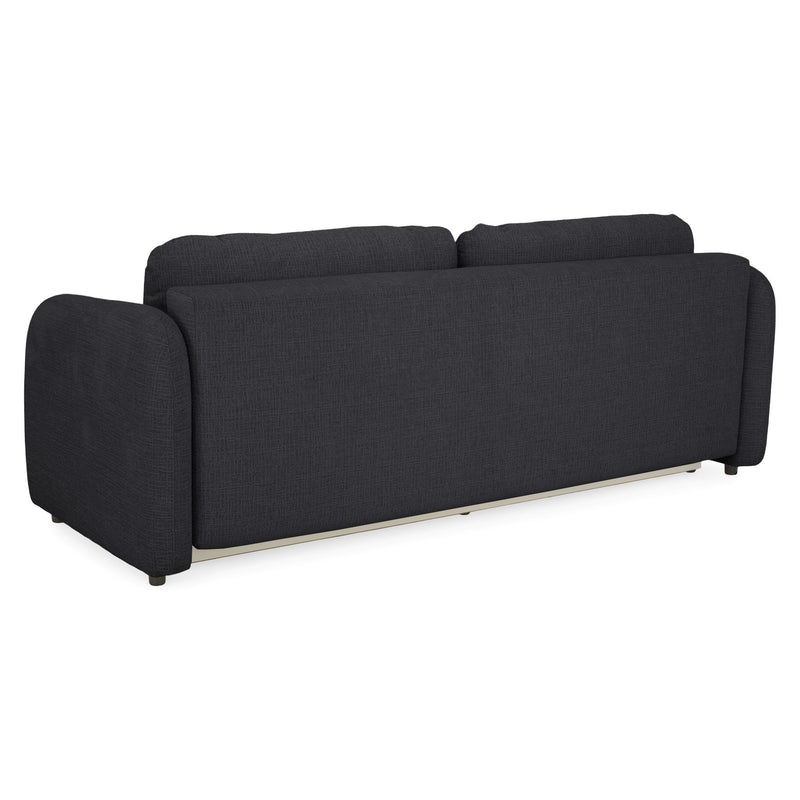 LUNEL Canapea extensibilă, 3 locuri, ladă depozitare, stofă