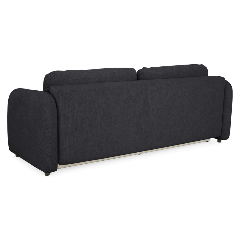 LUNEL Canapea extensibilă, 2 locuri, ladă depozitare, stofă