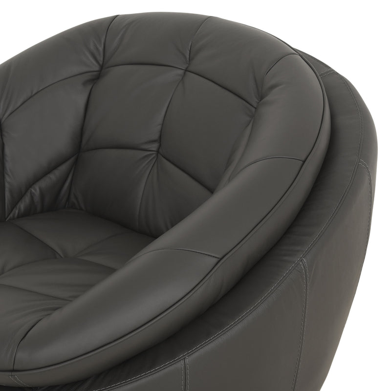 CHICAGO Fotoliu rotativ, piele