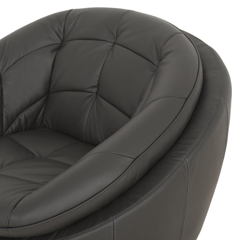 CHICAGO Fotoliu rotativ, piele