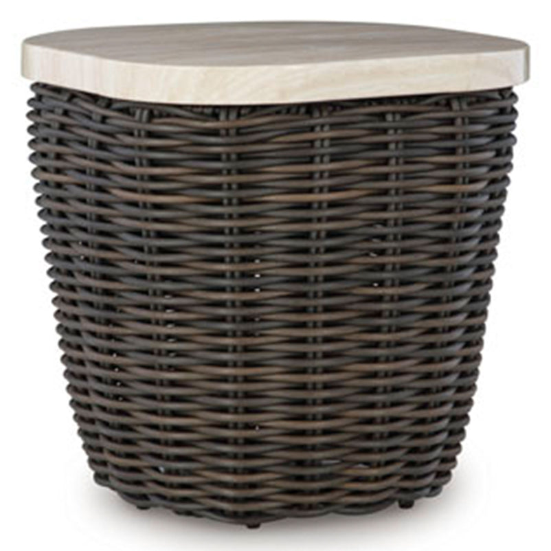 KIMORA Set mobilier terasă/grădină, colțar 4 piese și 2 măsuțe