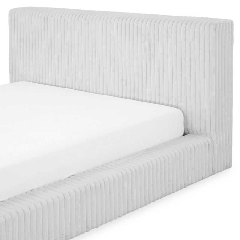 NORDEND Pat tapițat, 160x200cm, somieră rabatabilă și ladă incluse