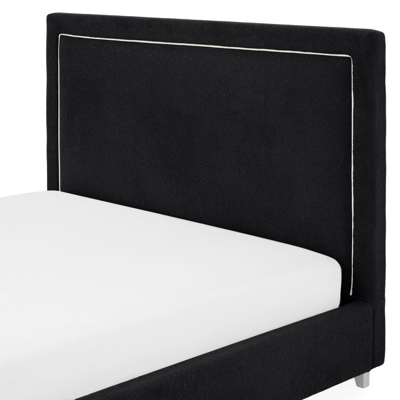 KOLLE Pat tapițat, 160x200cm, somieră și ladă depozitare incluse