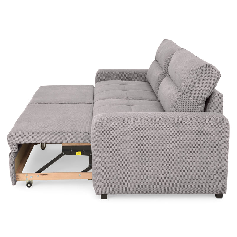 WIDE Canapea extensibilă, 4 locuri, stofă