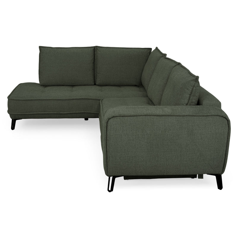 CHOLET Colțar extensibil, șezlong stânga/dreapta, ladă depozitare, stofă