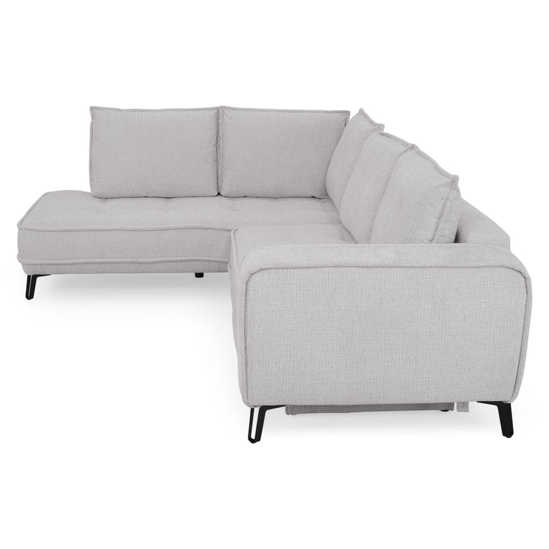 CHOLET Colțar extensibil, șezlong stânga/dreapta, ladă depozitare, stofă