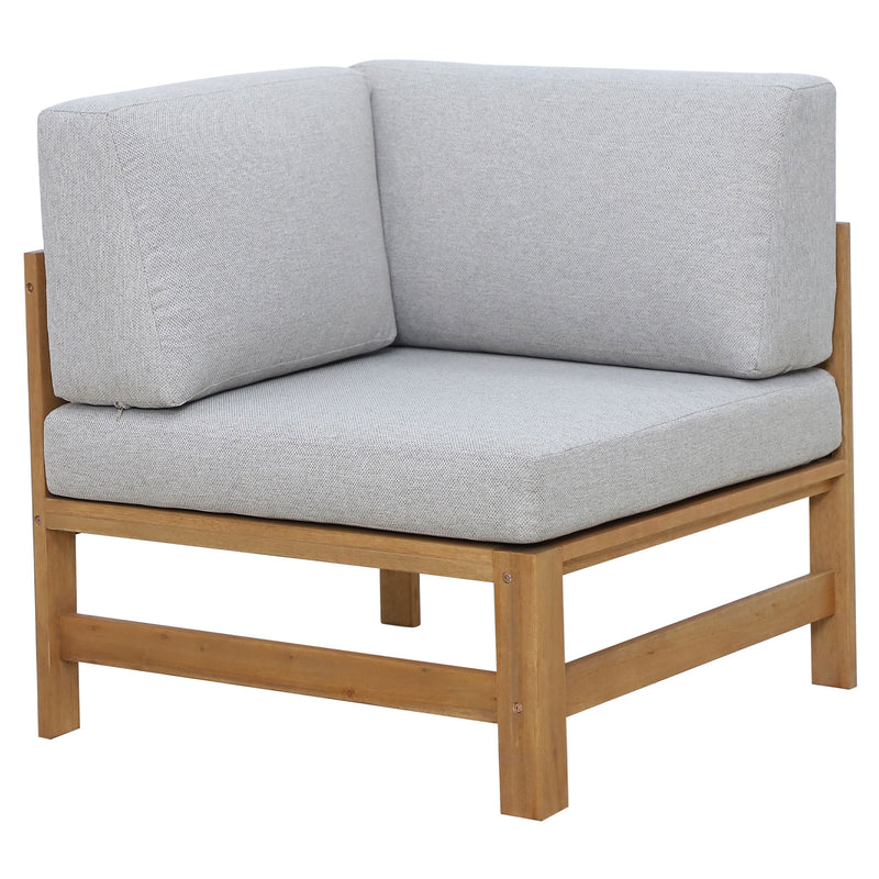 NORDIC Set mobilier terasă/grădină, fotoliu, banchetă, colțar și măsă
