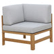 NORDIC Set mobilier terasă/grădină, fotoliu, banchetă, colțar și măsă