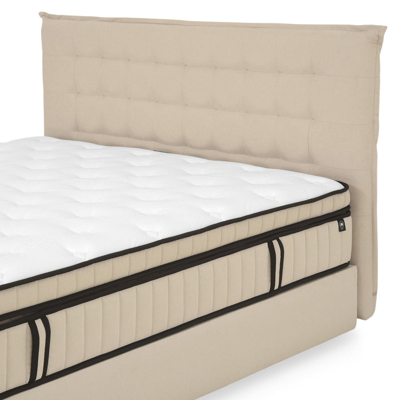 OPERA Pat tapițat, 180x200cm, somieră rabatabilă, ladă și saltea incluse