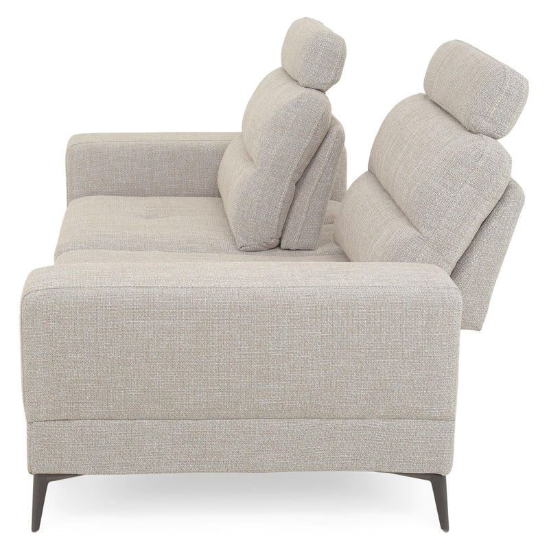 MAINE Canapea 3 locuri, mecanism spătar și tetiere, stofă