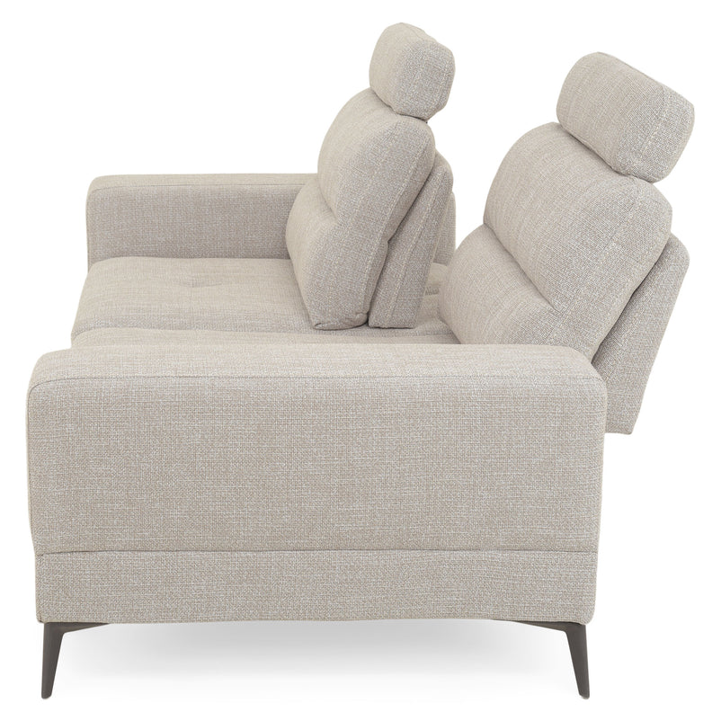 MAINE Canapea 3 locuri, mecanism spătar și tetiere, stofă