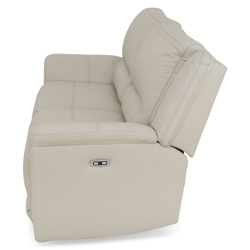 SUNNERST Canapea 3 locuri, 2 reclinere electrice, piele