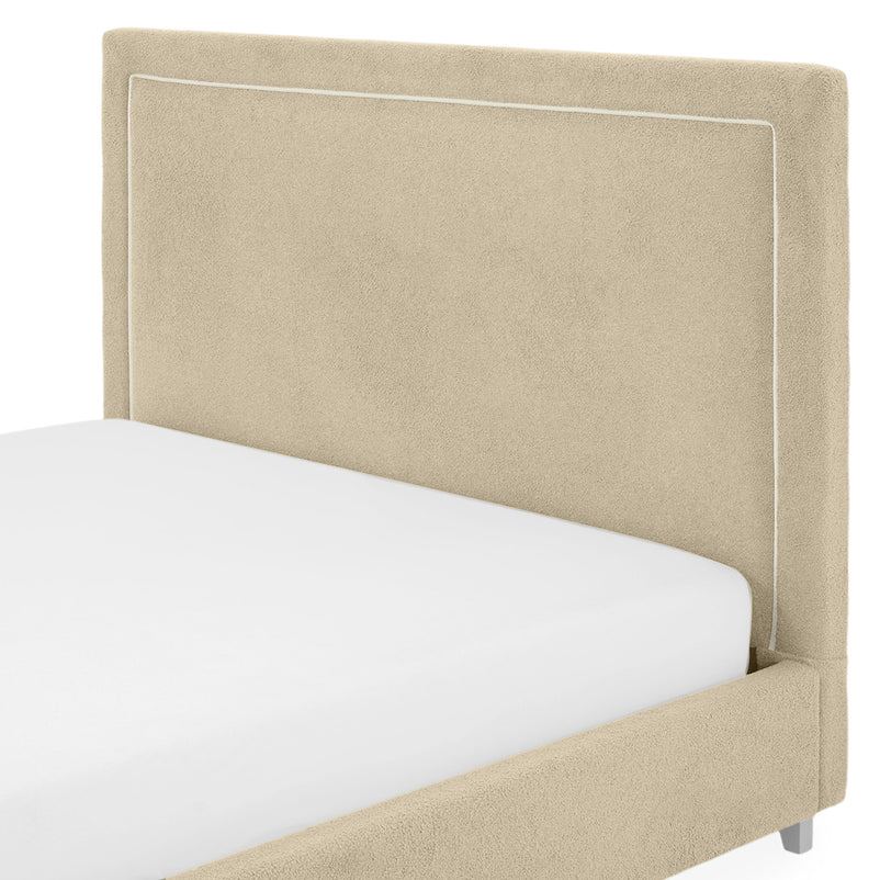 KOLLE Pat tapițat, 160x200cm, somieră și ladă depozitare incluse