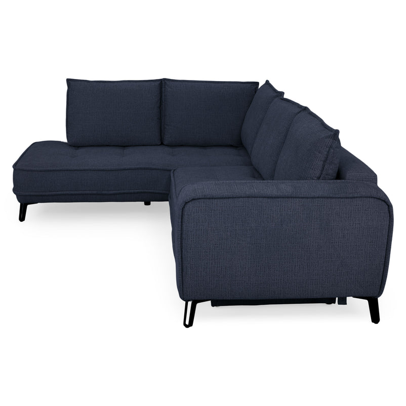 CHOLET Colțar extensibil, șezlong stânga/dreapta, ladă depozitare, stofă