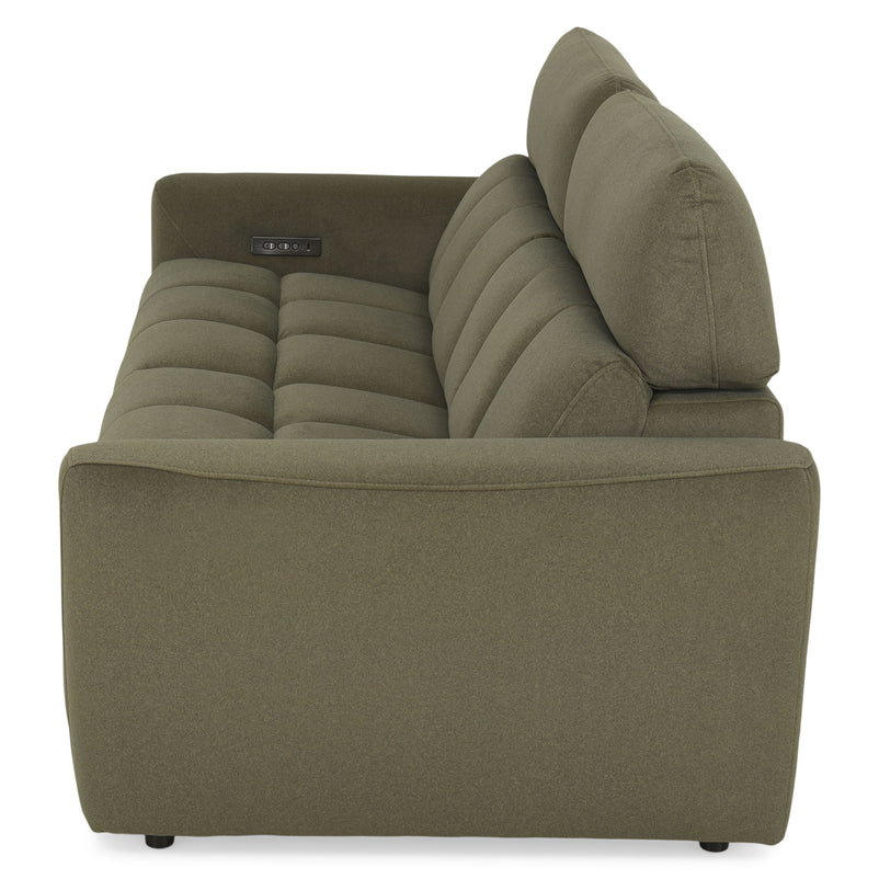 WISNER Canapea 3 locuri, 2 reclinere electrice, mecanism electric tetiere, stofă