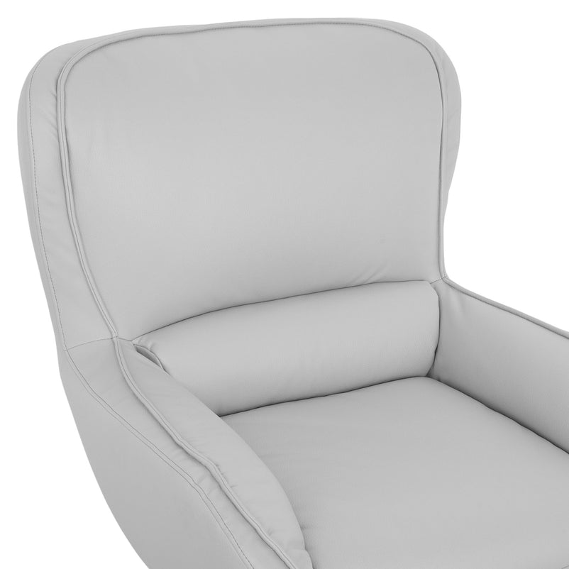 KLAUS Set fotoliu rotativ cu mecanism manual și taburet, stofă